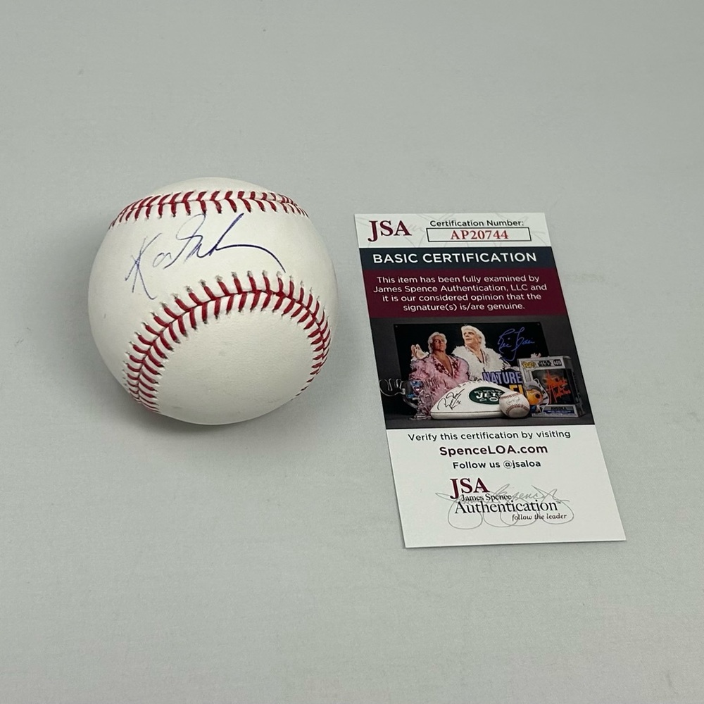 Karen Gillian signed Baseball JSA COA